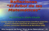 Contribución y Reflexiones “El Árbol de las Matemáticas” Prof Dr Prof hc Emilio Elizalde Consejo Superior de Investigaciones Científicas (ICE/CSIC) Institut.