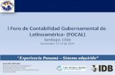 “Experiencia Panamá – Sistema adquirido” Aracelly Méndez Directora Nacional de Contabilidad Y Patrocinador Proyecto ISTMO Ministerio de Economía y Finanzas.