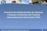 Proyecto de Modernización de Aduanas y Puestos Fronterizos del Tránsito Internacional de Mercancías (TIM) Sistema de Consultas de Declaraciones Únicas.