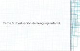 Tema 5. Evaluación del lenguaje infantil.. Lecturas complementarias Fernández Ballesteros, R. (1992). Introducción a la Evaluación Psicológica I. Madrid: