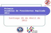 Primera Asamblea de Presidentes Ampliada 2012 Santiago 26 de Abril de 2012 Por Favor.