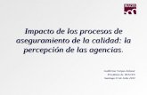 Impacto de los procesos de aseguramiento de la calidad: la percepción de las agencias Impacto de los procesos de aseguramiento de la calidad: la percepción.
