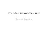Colindancias Asociaciones Gerencia Deportiva. Criterios Reglamentarios – Una provincia = Una Asociación – Excepciones (Santiago, Cautín, Melipilla, Cachapoal,