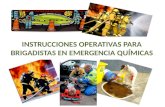 INSTRUCCIONES OPERATIVAS PARA BRIGADISTAS EN EMERGENCIA QUÍMICAS.