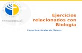 Ejercicios relacionados con Biología Contenido: Unidad de Meiosis.
