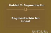 Unidad 2: Segmentación Segmentación No Lineal Docente: Ing. José Díaz Chow.