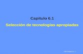 TRP Chapter 6.1 1 Capítulo 6.1 Selección de tecnologías apropiadas.