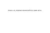 TEMA 4: EL SEXENIO DEMOCRÁTICO (1868-1874). *1 Ej. 3, página 165.