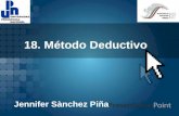 18. Método Deductivo Jennifer Sànchez Piña. Here comes your footer  Page 2 INICIOS  Las primeras consideraciones del método deductivo podrían remontarse.