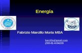 Energía Fabrizio Marcillo Morla MBA barcillo@gmail.com (593-9) 4194239.