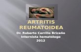 Dr. Roberto Carrillo Briceño Internista hematólogo 2012.
