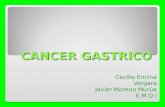 CANCER GASTRICO Cecilia Encina Vergara Javier Moreno Murúa E.M.Q I.