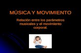 MÚSICA Y MOVIMIENTO Relación entre los parámetros musicales y el movimiento corporal.