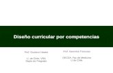 Diseño curricular por competencias Prof. Gustavo Hawes U. de Chile, VRA Depto de Pregrado Prof. Karenina Troncoso DECSA, Fac de Medicina U de Chile.