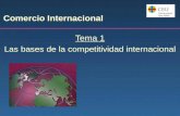 Comercio Internacional Tema 1 Las bases de la competitividad internacional.
