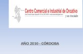 AÑO 2010 - CÓRDOBA. 15 AÑOS. 200 SOCIOS. COMERCIOS e INDUSTRIAS. MARCO CONTEXTUAL.