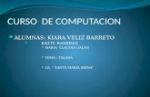 CURSO DE COMPUTACION ALUMNAS: KIARA VELIZ BARRETO KATTY RAMIREZ MARIA CLAUDIA GALAN TEMA : TALARA I.E. “ SANTA MARIA REINA”