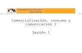 Comercialización, consumo y comunicación I Dra. Estela Uribe Iniesta Comercialización, consumo y comunicación I Sesión 1.