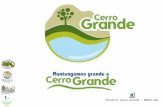 Agenda de la presentación Descripción geográfica e importancia ecológica de Cerro Grande. Explicación de la amenaza directa en Cerro Grande Identificación.