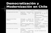 Democratización y Modernización en Chile Poliarquía (Dahl)CaracterísticasChile Composición de elitesApertura – Captación de dirigentes de la comunidad.