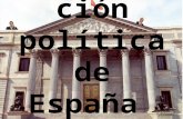 La organización política de España. Índice - Sistema político de España - Sistema de gobierno - Composición y función de cada institución - Nombre de.