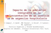 Impacto de la población inmigrante en la frecuentación de un servicio de urgencias hospitalario C Campos 1, E Gené 1, MD Ferrer 1, G Olivé 1, D Suárez.