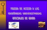 NORMATIVA REGULADORA Real Decreto 1892/2008, de 14 de noviembre, por el que se regulan las condiciones para el acceso a las enseñanzas universitarias.