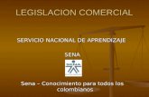 LEGISLACION COMERCIAL SERVICIO NACIONAL DE APRENDIZAJE SENA Sena – Conocimiento para todos los colombianos.