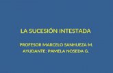 LA SUCESIÓN INTESTADA PROFESOR MARCELO SANHUEZA M. AYUDANTE: PAMELA NOSEDA G.