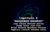Capitulo 6 “AGUJEROS NEGROS” Juan Carlos Beltrán García Sindy Paola Joya Cruz Erick Antonio Quintero Chitiva Angélica Lisette Sánchez Celis.