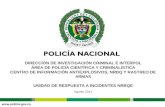 DIRECCIÓN DE INVESTIGACIÓN CRIMINAL E INTERPOL ÁREA DE POLICÍA CIENTÍFICA Y CRIMINALÍSTICA CENTRO DE INFORMACIÓN ANTIEXPLOSIVOS, NRBQ Y RASTREO DE ARMAS.