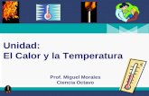 Concepto de Calor 4° Secundaria Física Energía Unidad: El Calor y la Temperatura Prof. Miguel Morales Ciencia Octavo.