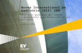 Norma International de Auditoría (NIA) 200 Objetivos generales del auditor independiente y la conducción de una auditoría Junio de 2014.
