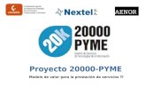 Proyecto 20000-PYME Modelo de valor para la prestación de servicios TI.