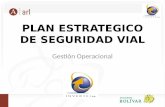 PLAN ESTRATEGICO DE SEGURIDAD VIAL Gestión Operacional.