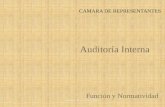 Función y Normatividad Auditoría Interna CAMARA DE REPRESENTANTES camara de representantes.