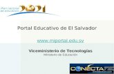 Portal Educativo de El Salvador  Viceministerio de Tecnologías Ministerio de Educación.
