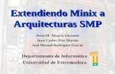 Extendiendo Minix a Arquitecturas SMP Jesús M. Álvarez Llorente Juan Carlos Díaz Martín José Manuel Rodríguez García Departamento de Informática Universidad.