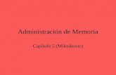Administración de Memoria Capítulo 5 (Milenkovic)