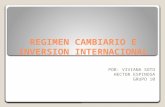 REGIMEN CAMBIARIO E INVERSION INTERNACIONAL POR: VIVIANA SOTO HECTOR ESPINOSA GRUPO 10.