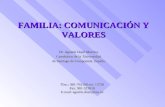 FAMILIA: COMUNICACIÓN Y VALORES Dr. Agustín Dosil Maceira. Catedrático de la Universidad de Santiago de Compostela. España. Tfno.: 981-763100 ext. 13736.