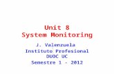 Unit 8 System Monitoring J. Valenzuela Instituto Profesional DUOC UC Semestre 1 - 2012.