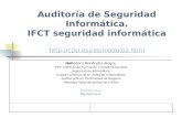 Auditoría de Seguridad Informática. IFCT seguridad informática   Heliodoro Menéndez Alegre,
