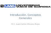 Introducción. Conceptos Generales M.C. Juan Carlos Olivares Rojas.