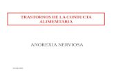 05/04/2002 TRASTORNOS DE LA CONDUCTA ALIMEMTARIA ANOREXIA NERVIOSA.