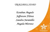 TRAZABILIDAD Esteban Angulo Jefferson Flórez Sandra Jaramillo Angela Moreno.