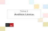 Tema 2 Análisis Léxico. Procesadores de Lenguaje 2010 – Leopoldo Santos Análisis léxico El Análisis Léxico Funciones del analizador léxico y ventajas.