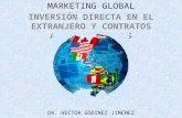 MARKETING GLOBAL INVERSIÓN DIRECTA EN EL EXTRANJERO Y CONTRATOS ADMINISTRATIVOS DR. HECTOR GODINEZ JIMENEZ.