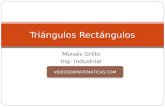 Moisés Grillo Ing. Industrial Triángulos Rectángulos VIDEOSDEMATEMATICAS.COM.