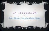 LA TELEVISIÓN Por: María Camila Blair Goez. LA TELEVISIÓN La década de los 50. El general pinilla se convirtió en presidente y prometió un nuevo medio.